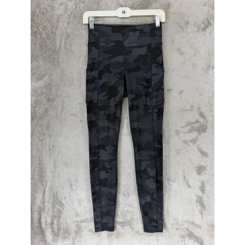 Lululemon Invigorate High-Rise Tight Leggings Womens 4 Camo Deep Coal Multi 28"